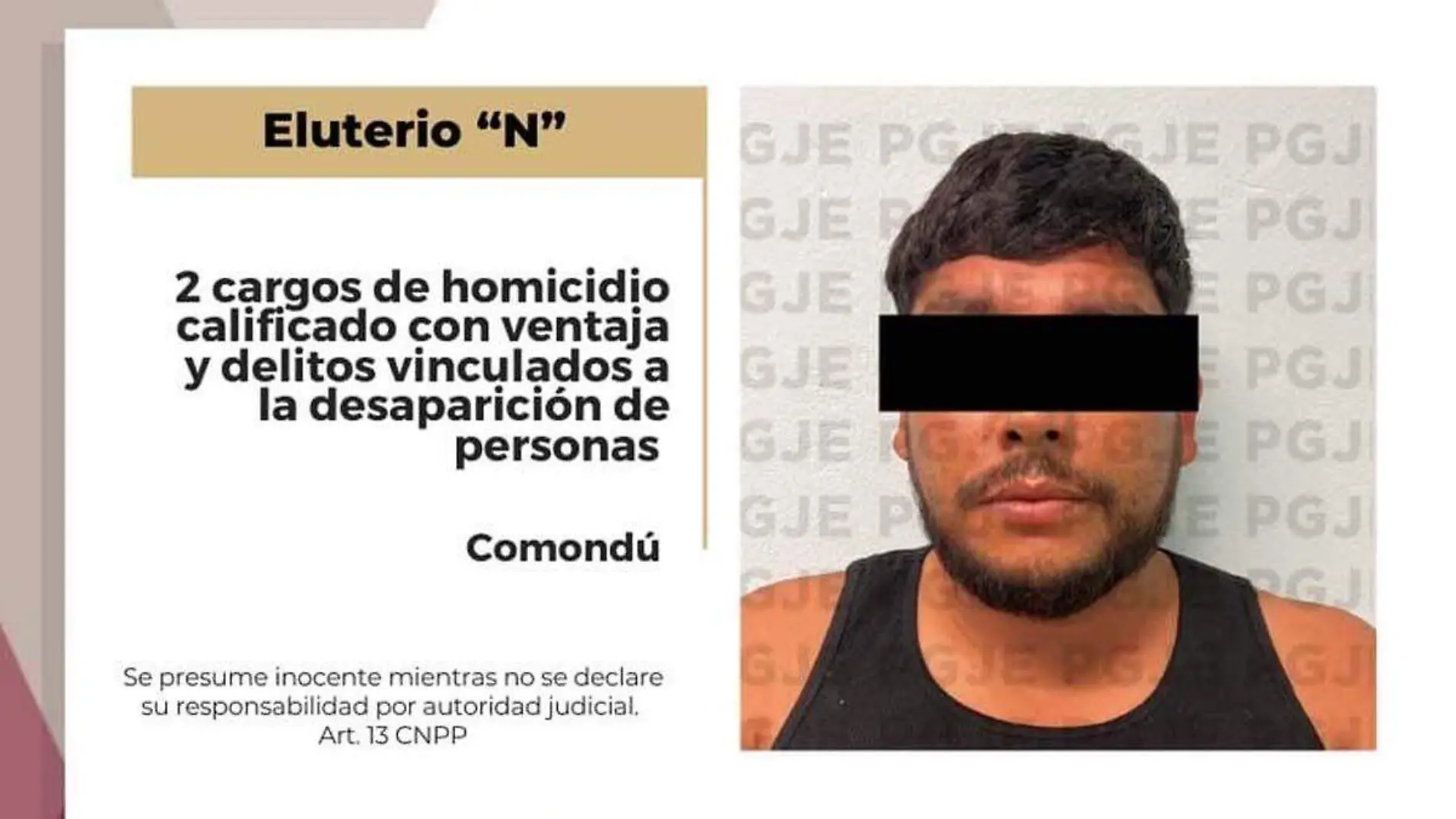 Presunto responsable de la desaparcición de los policías de Comondú